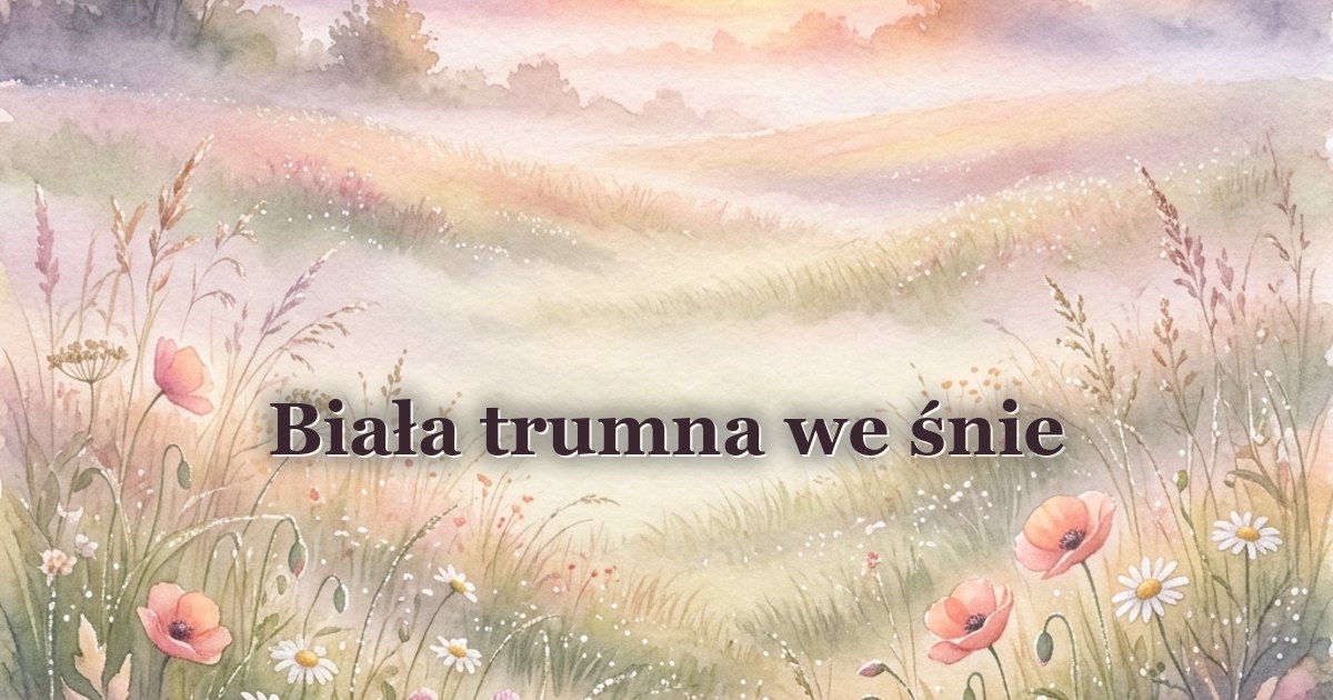 Biała trumna we śnie