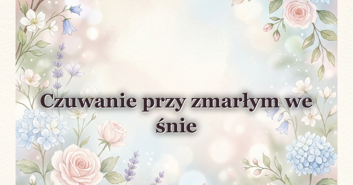 Czuwanie przy zmarłym we śnie
