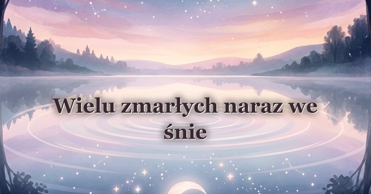 Wielu zmarłych naraz we śnie