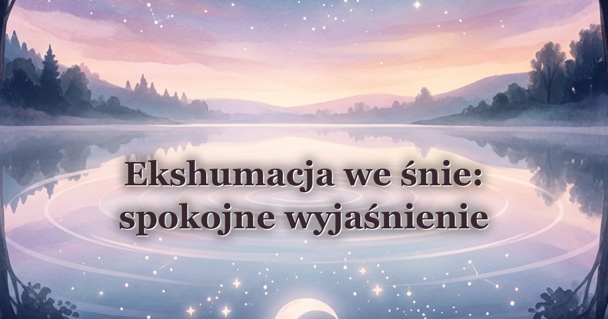 Ekshumacja we śnie: spokojne wyjaśnienie