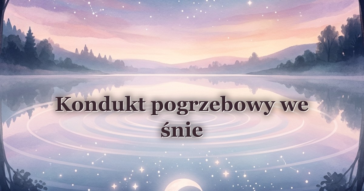 Kondukt pogrzebowy we śnie