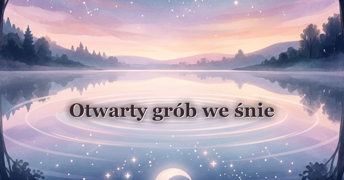 Otwarty grób we śnie
