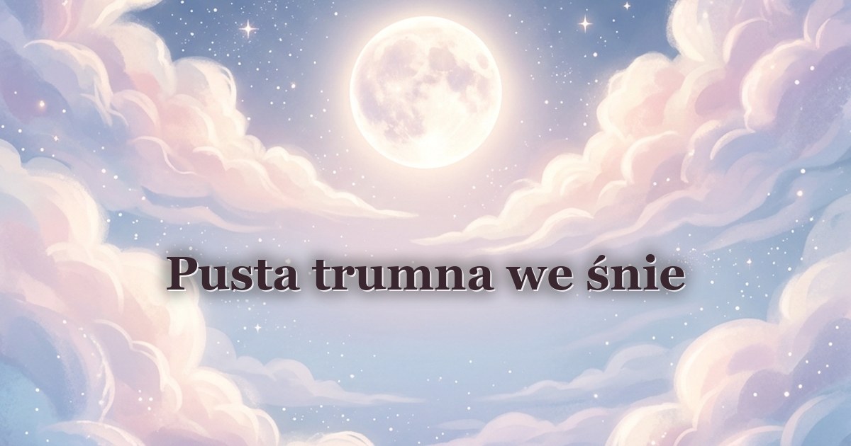 Pusta trumna we śnie