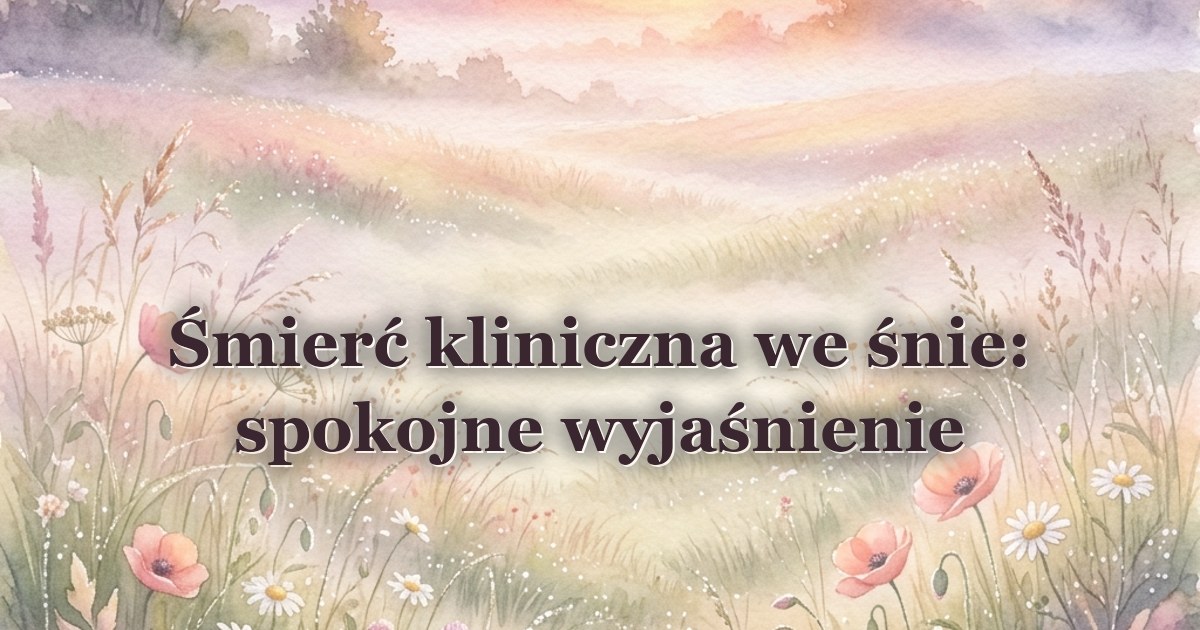 Śmierć kliniczna we śnie: spokojne wyjaśnienie