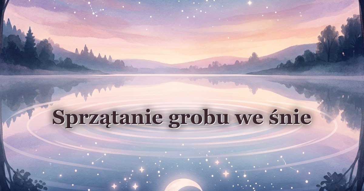 Sprzątanie grobu we śnie