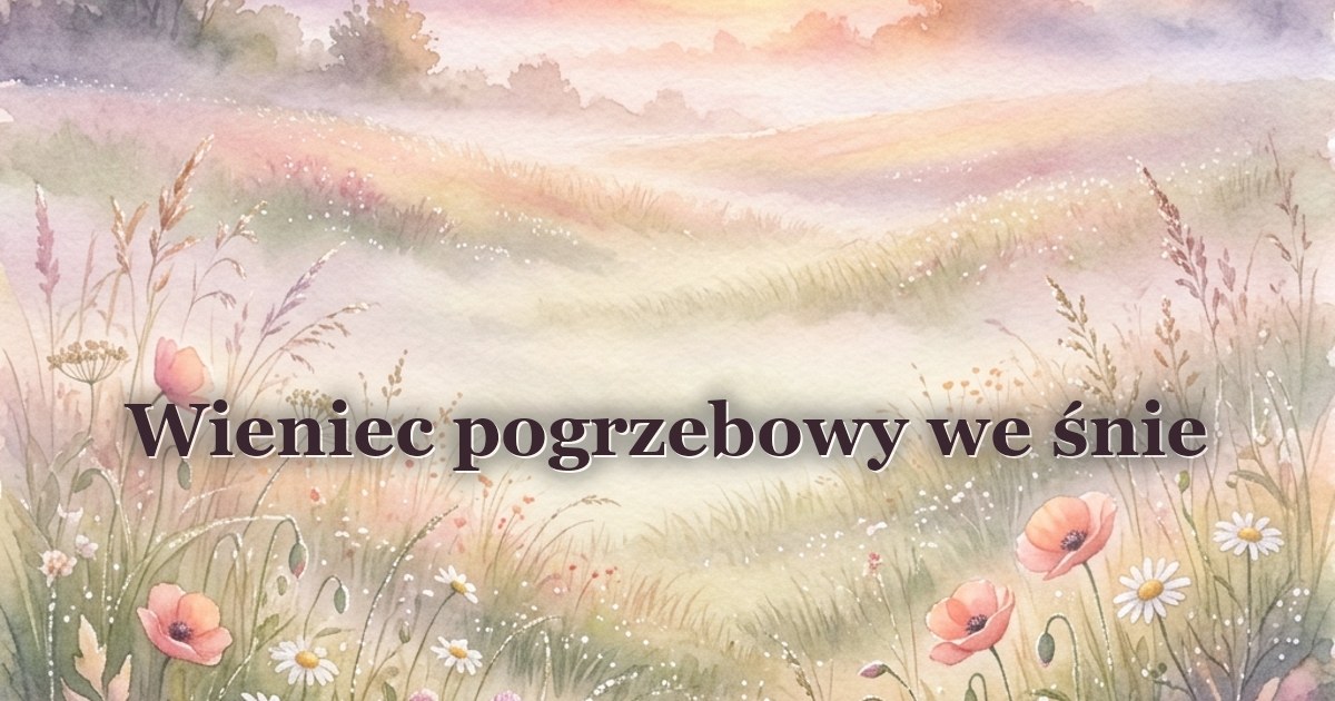 Wieniec pogrzebowy we śnie