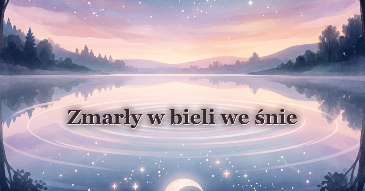 Zmarły w bieli we śnie